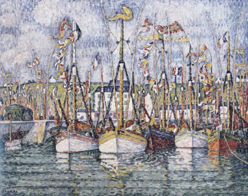 Paul Signac blessing of the tuna boats China oil painting art
